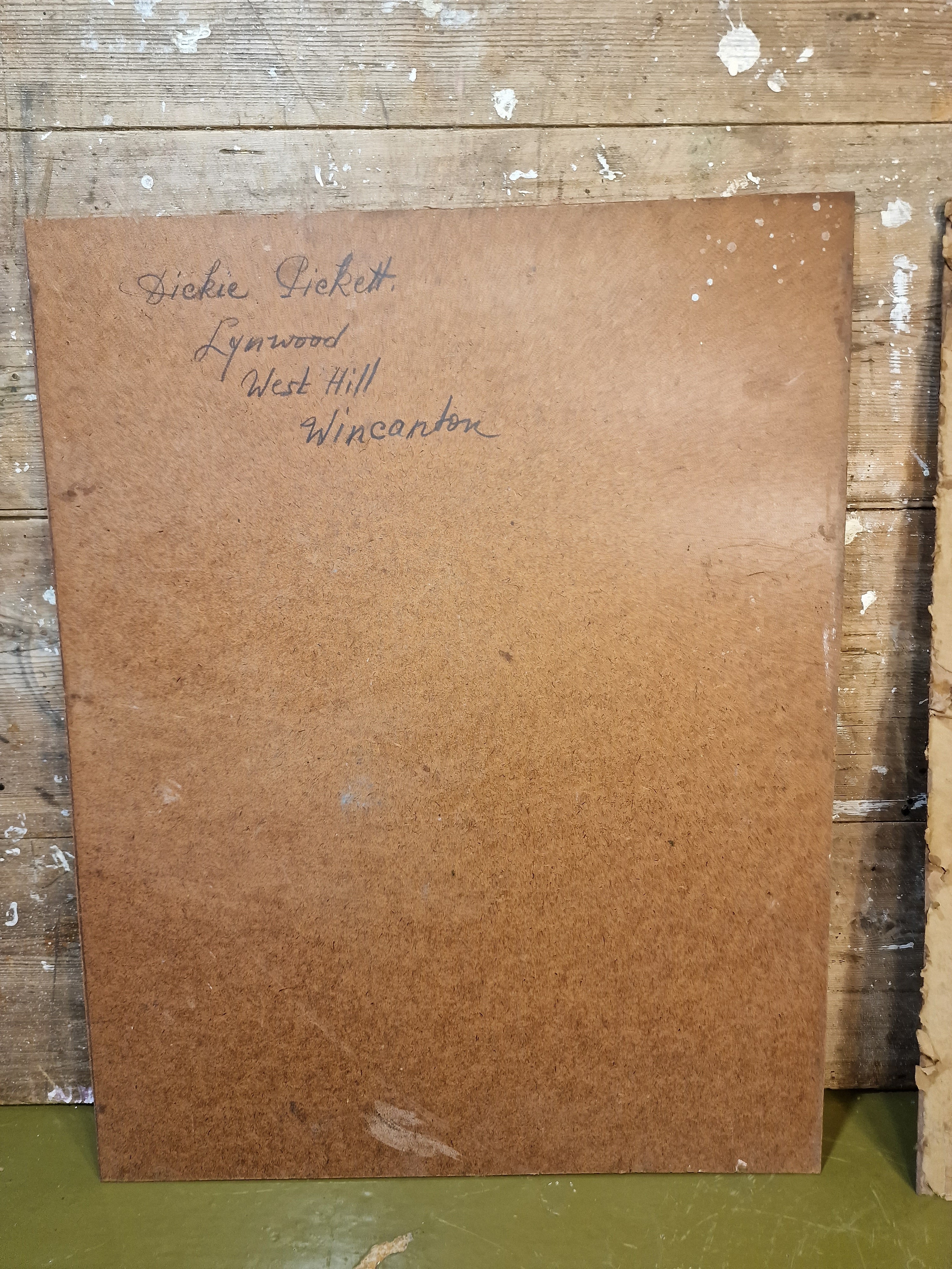 Dickie Pickett Oil On Board