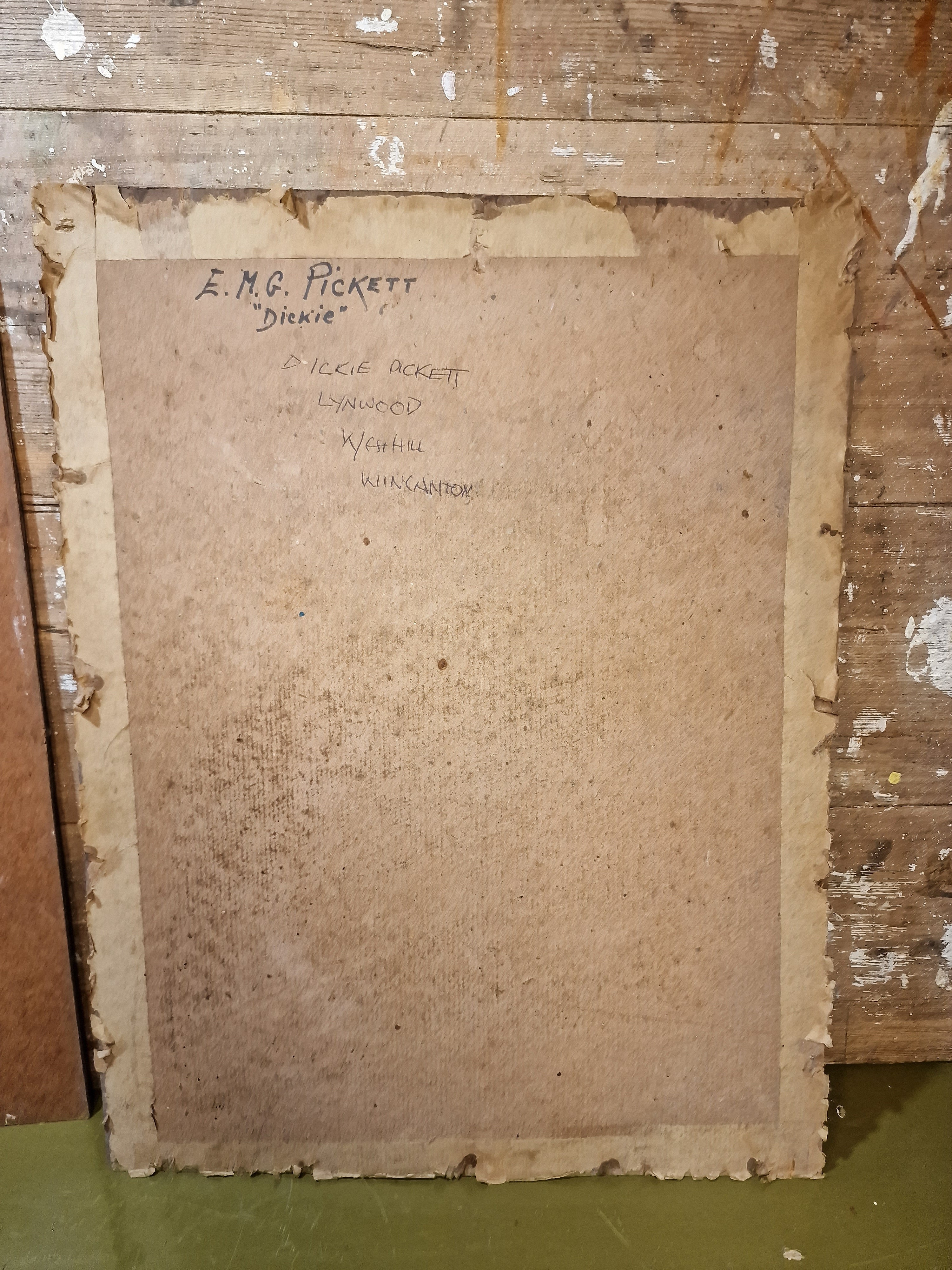 Dickie Pickett Oil On Board