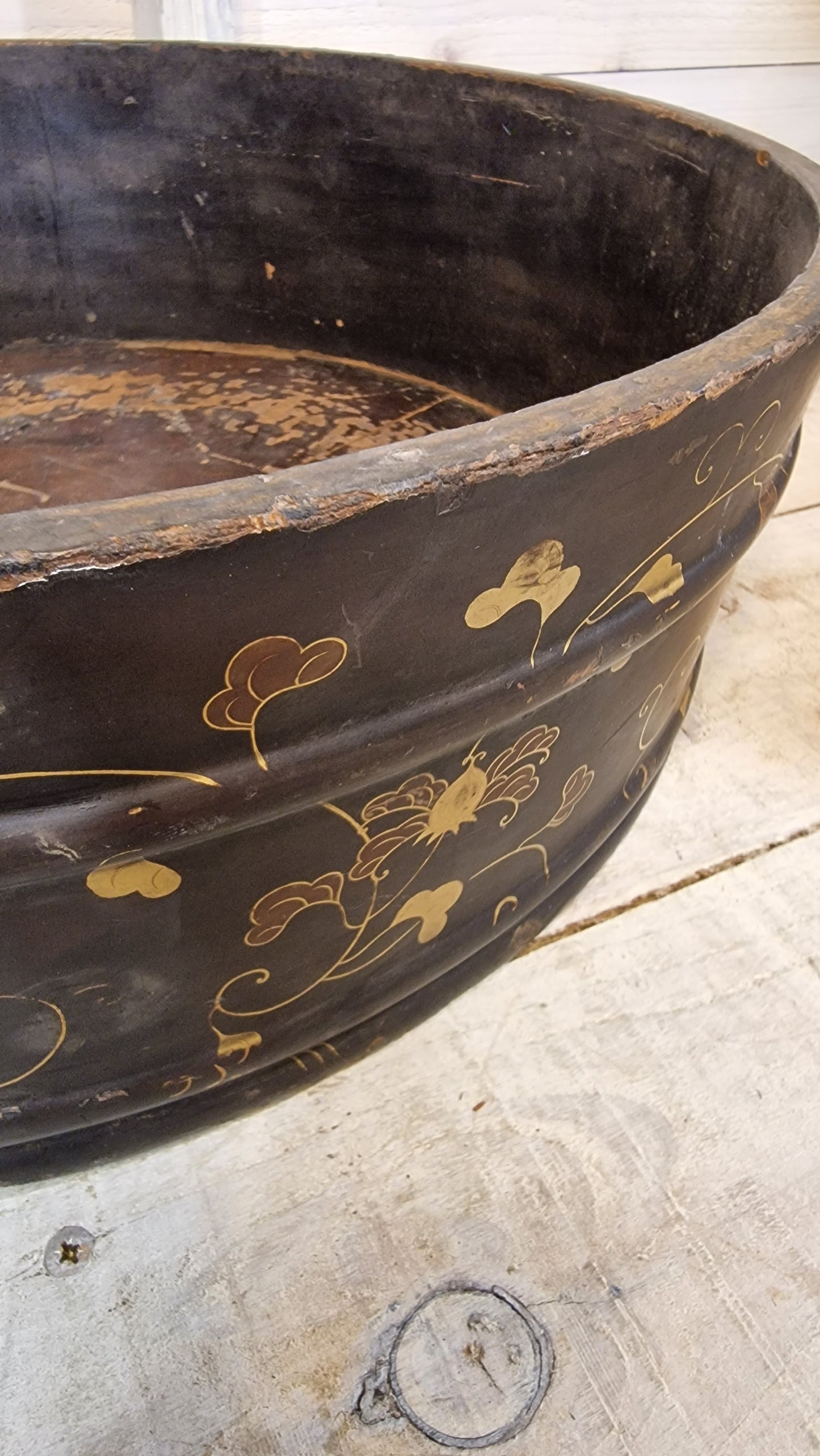 Ebonised Oriental Bowl