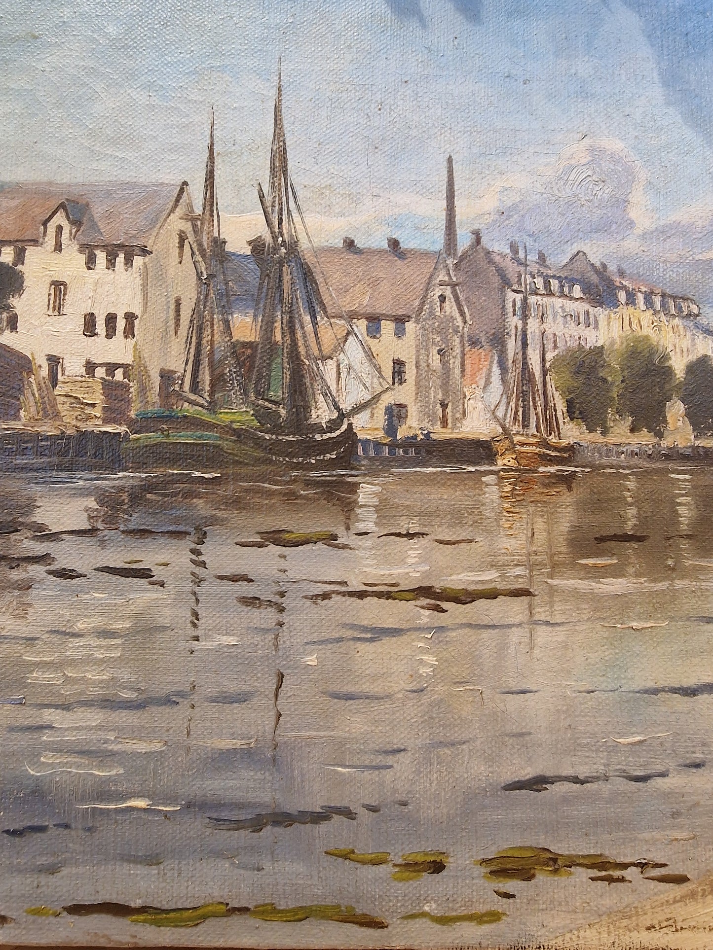 Harbour View Oil On Canvas