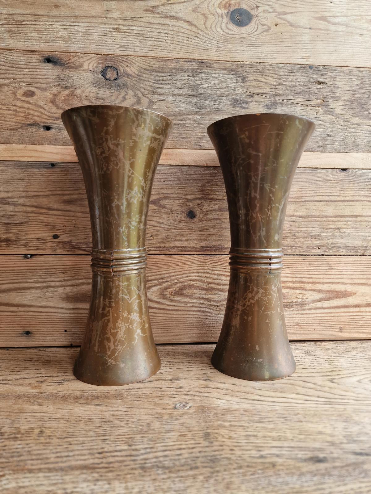 Pair of Copper Vases