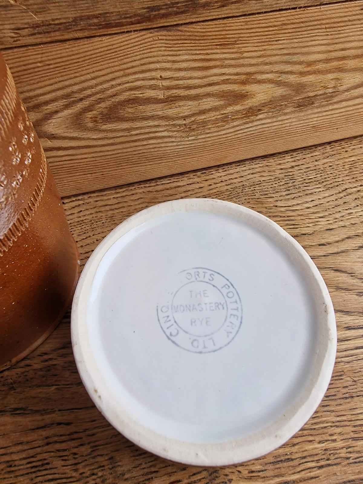 Vintage pot from the Cinque Ports Pottery 'Monastery Rye' set Mid Century Modern