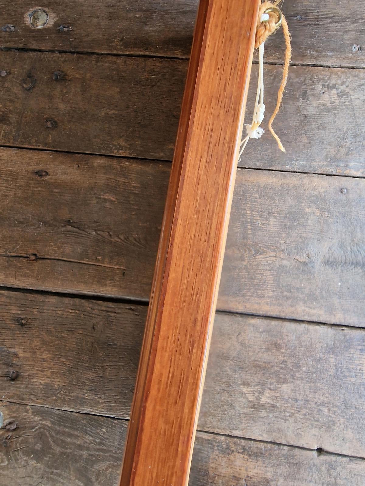 Vintage Framed Peacock Needlepoint Picture Handmade 1990 Textile Art