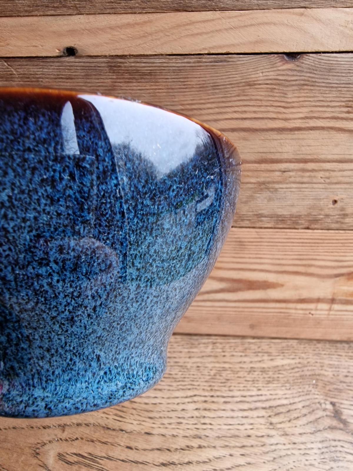 Pair of French Gres veritable (Stoneware) Cappuccino coffee cups. 250ml