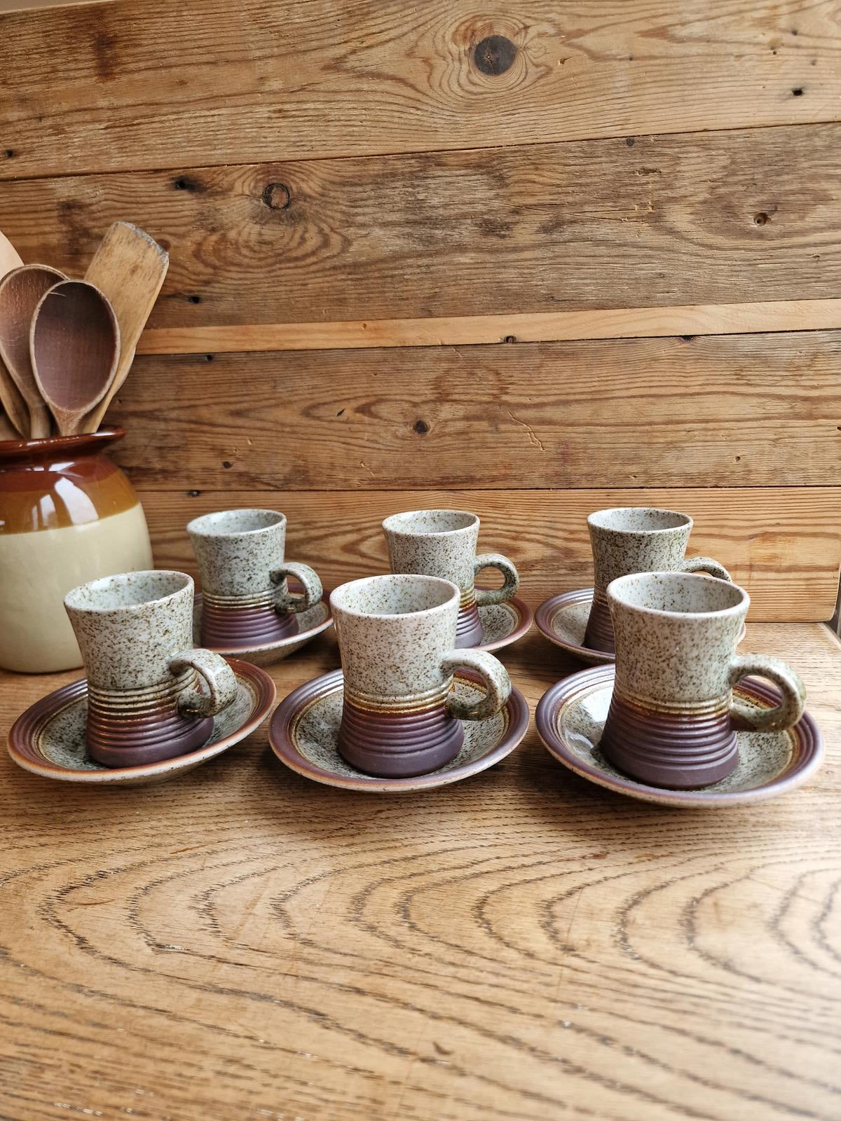 Purbeck Pottery Cups & Saucers