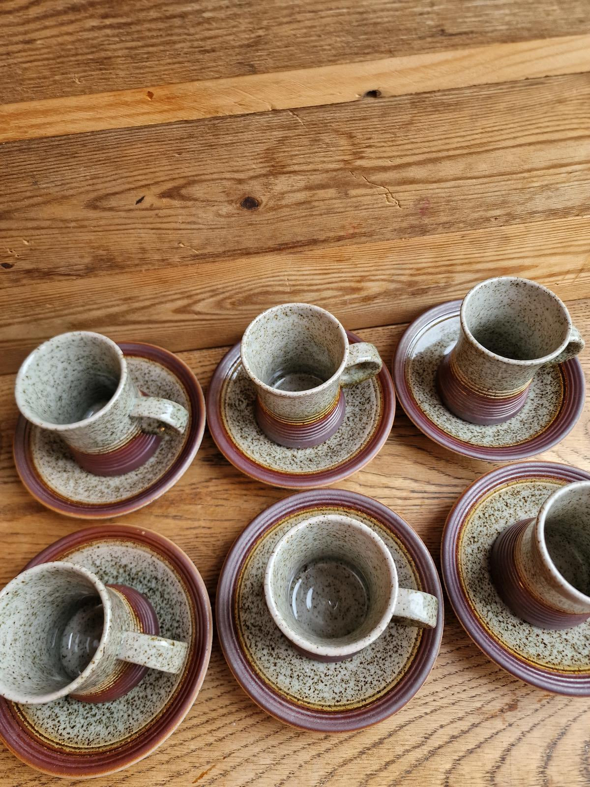 Purbeck Pottery Cups & Saucers