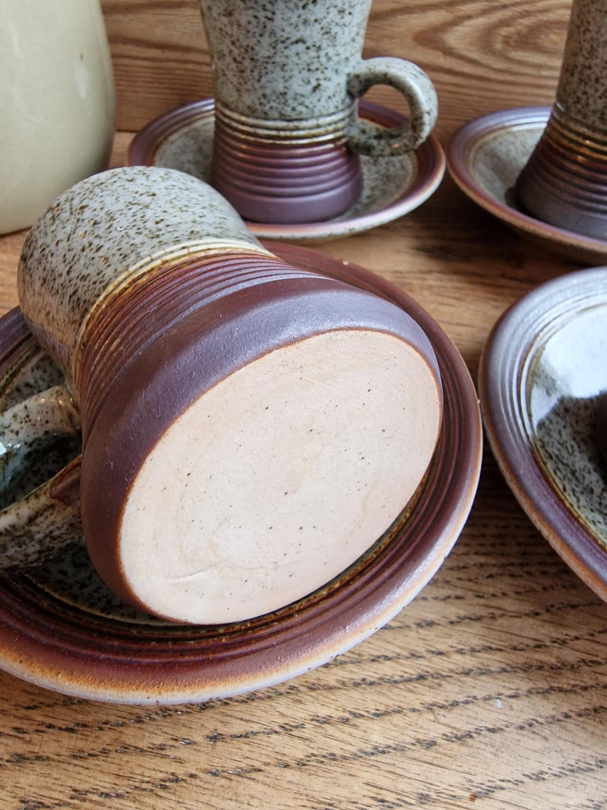 Purbeck Pottery Cups & Saucers