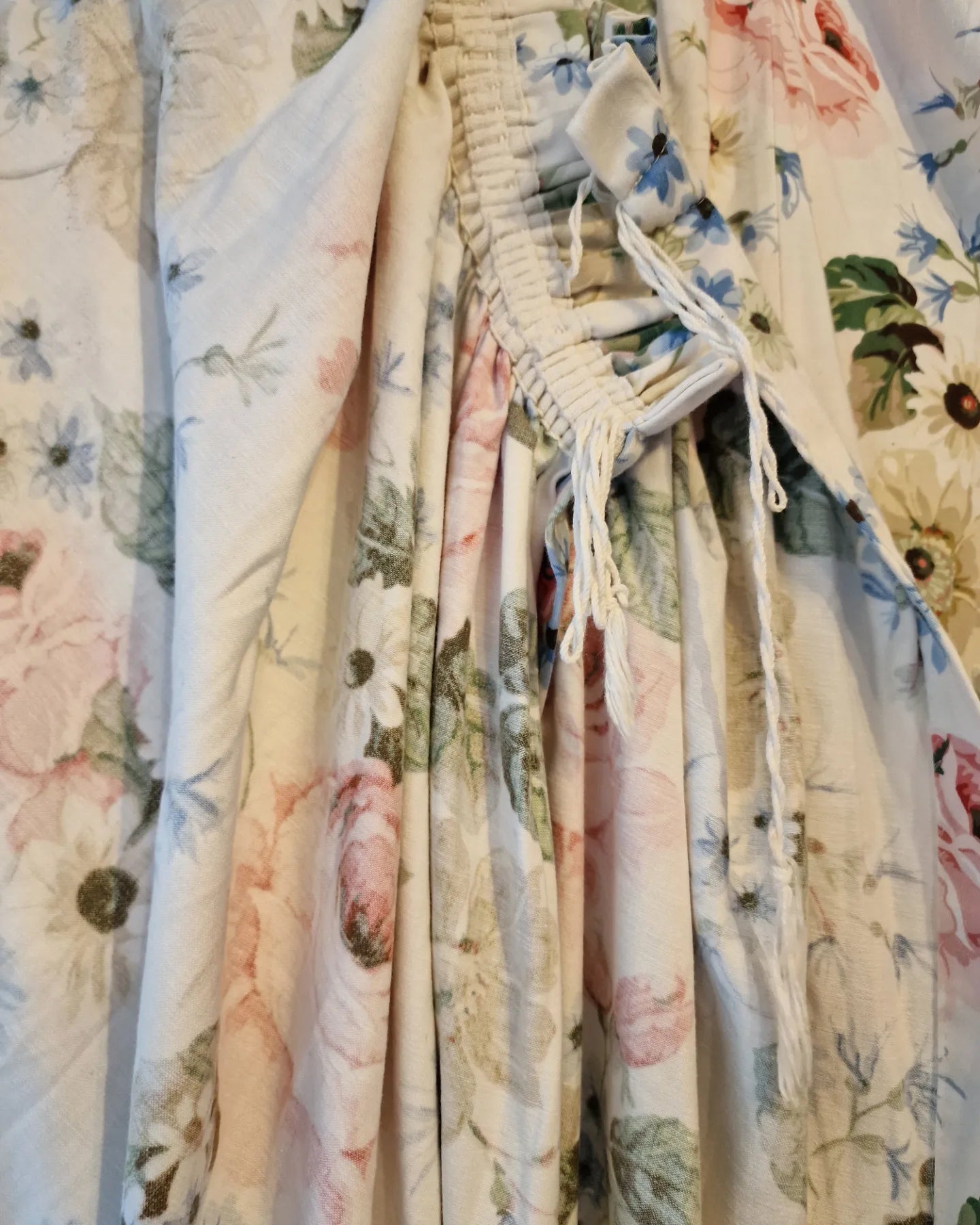 Pair of Vintage Floral Curtains