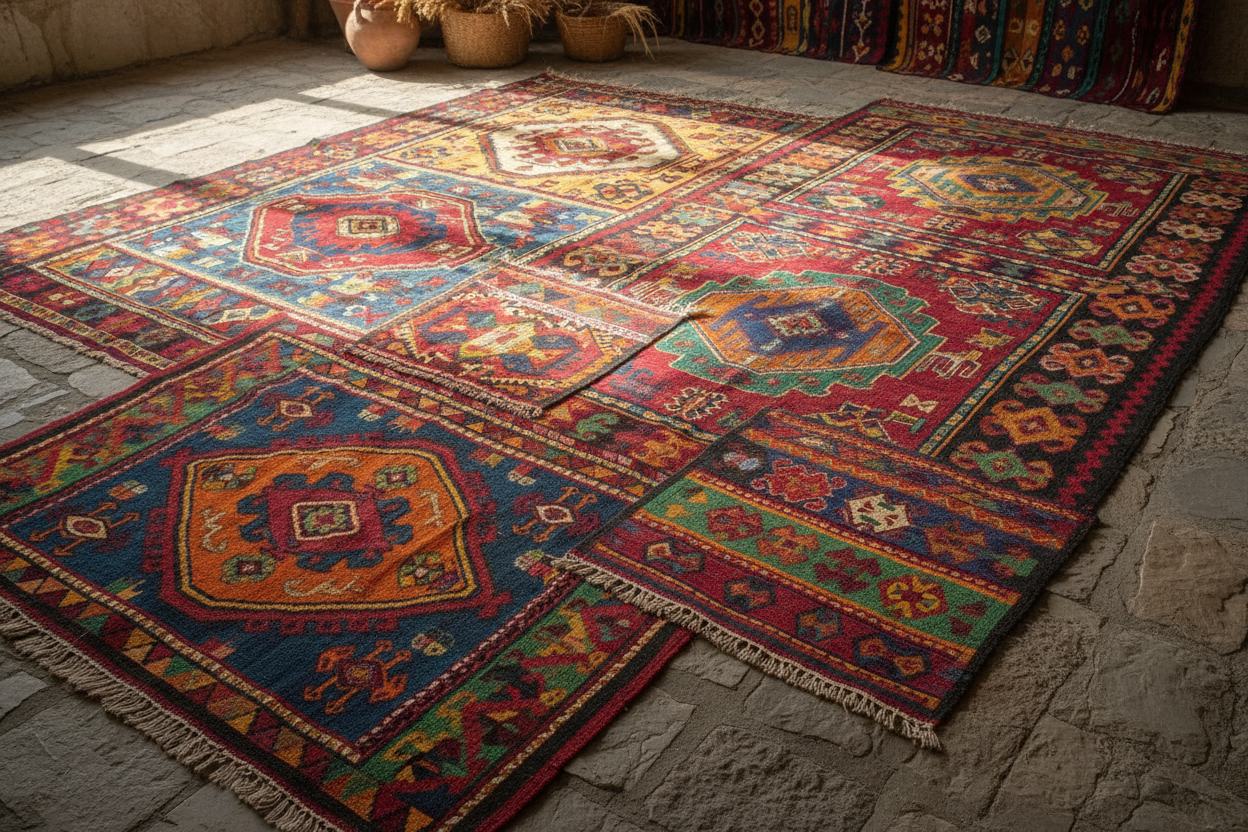 colourful kilim rugs
