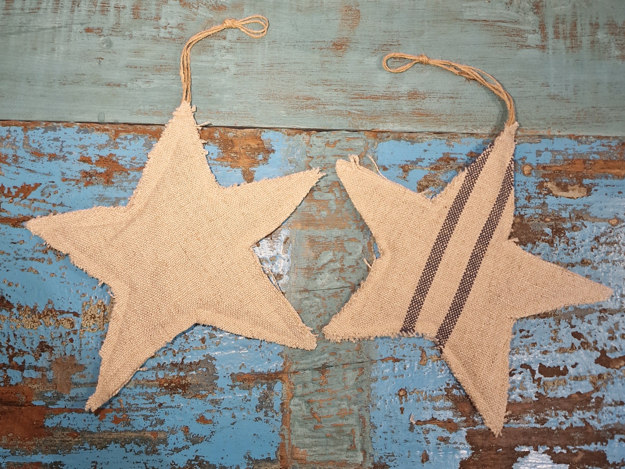 Linen Stars - Set Of Two