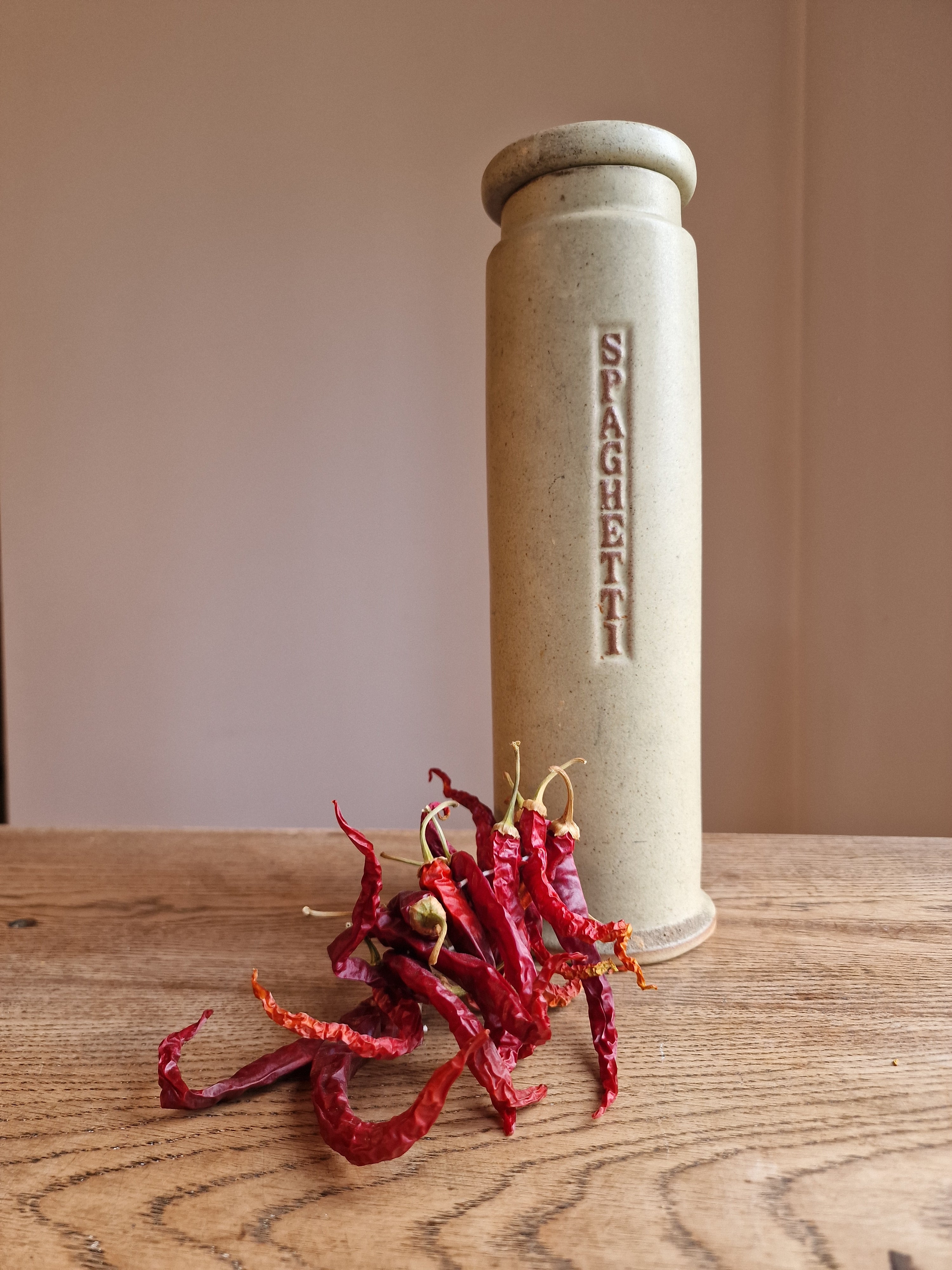 Studio Pottery Spaghetti Jar