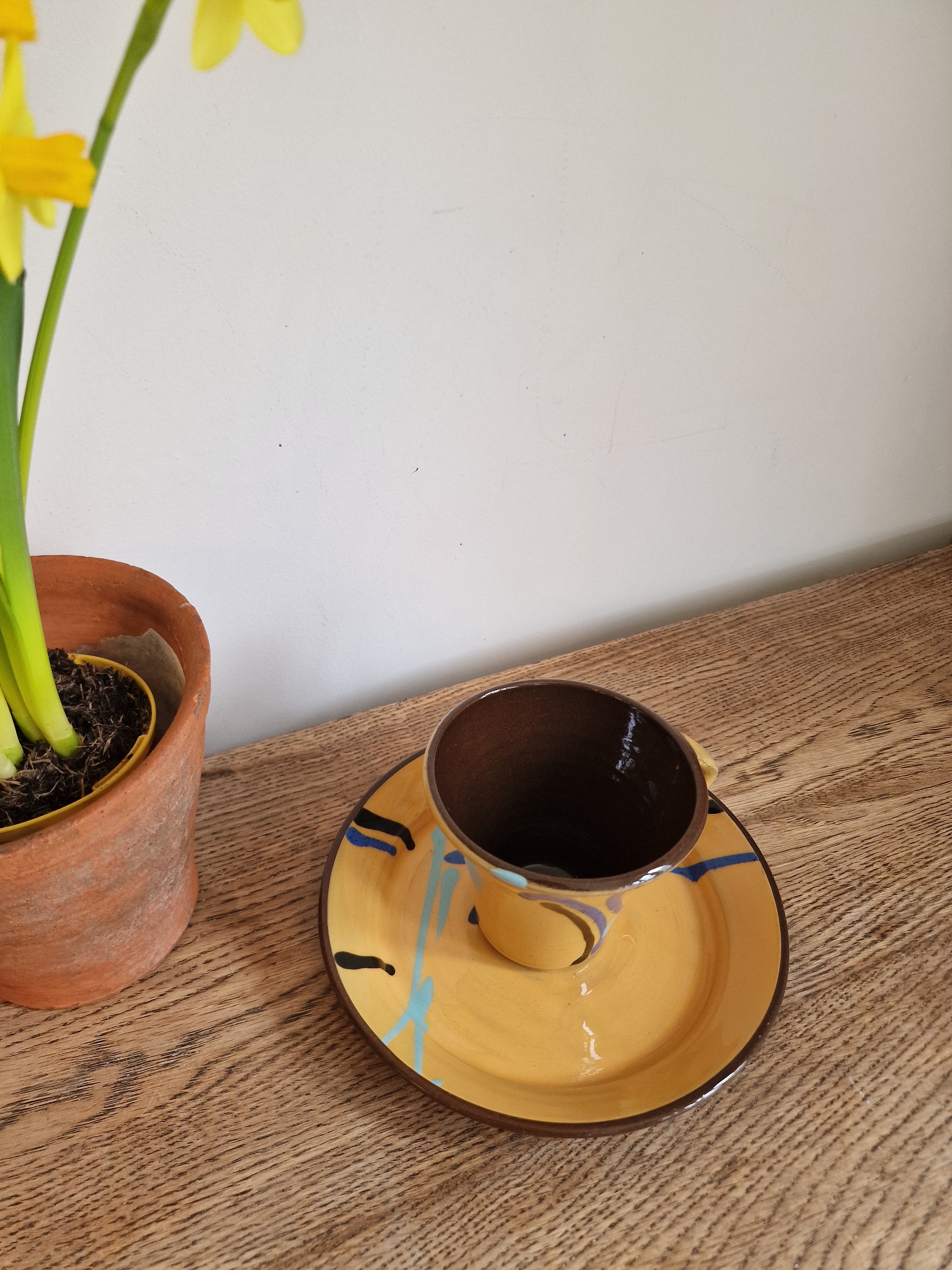 Studio Pottery Cup & Saucer
