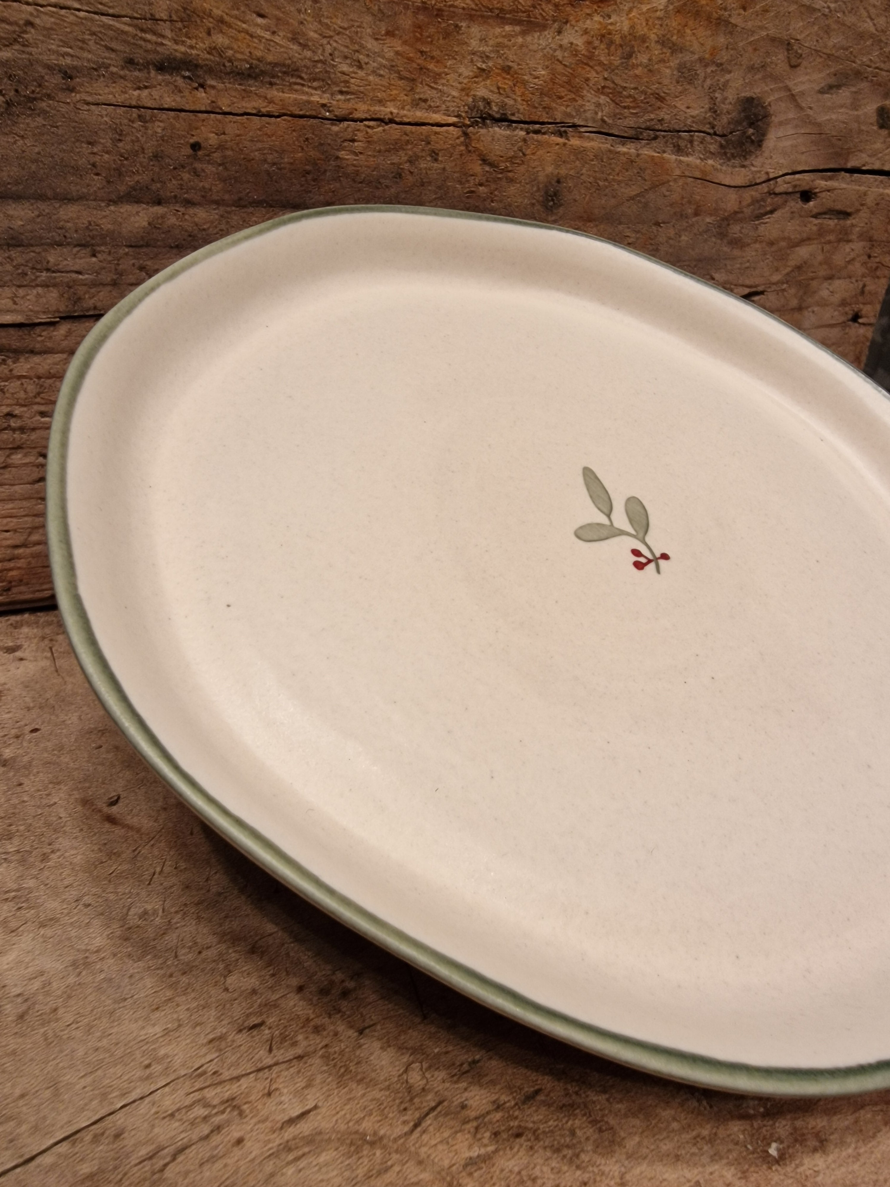 Hand Painted Christmas Plate