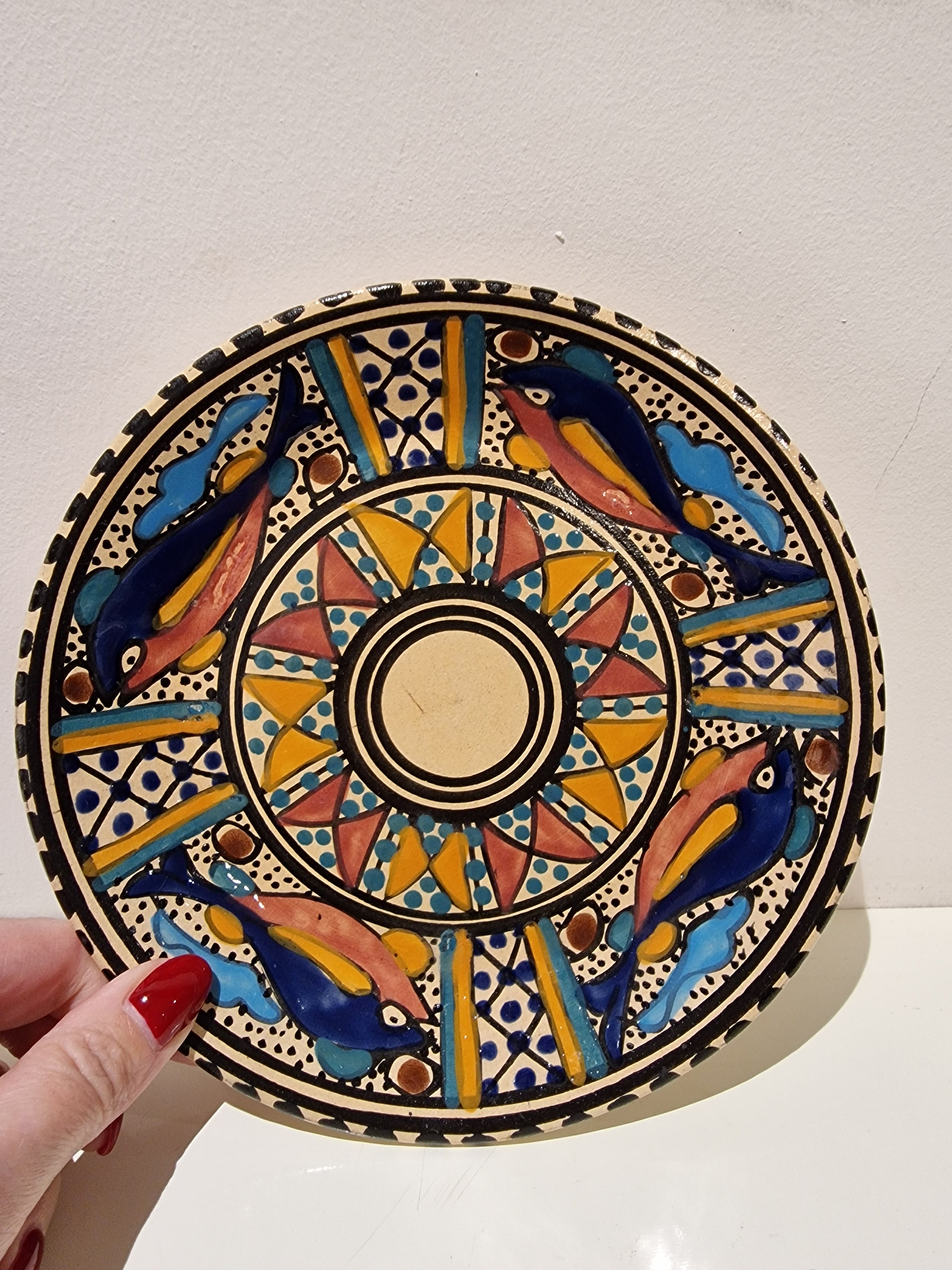 Hand Painted Morrocan Plate