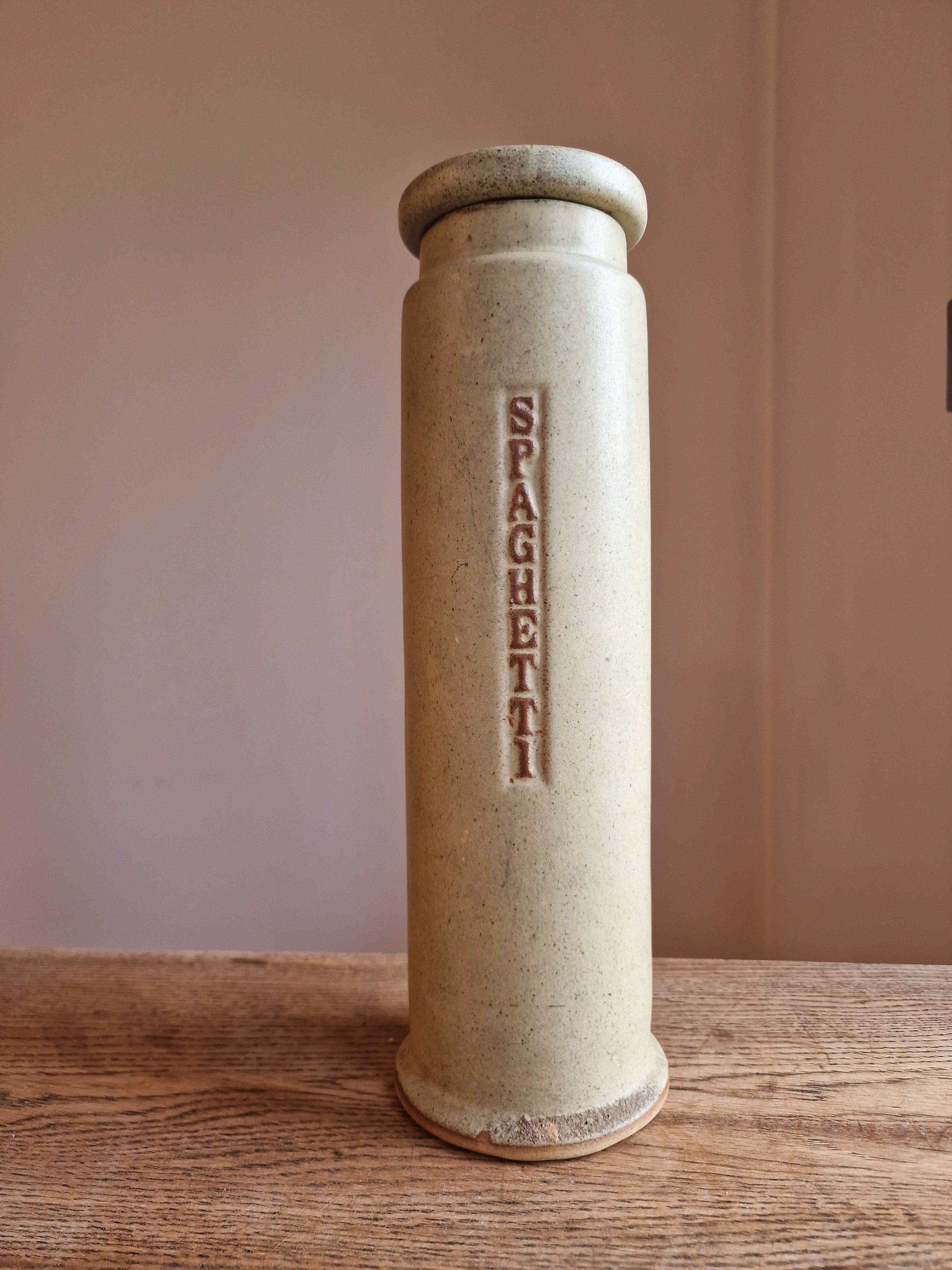 Studio Pottery Spaghetti Jar