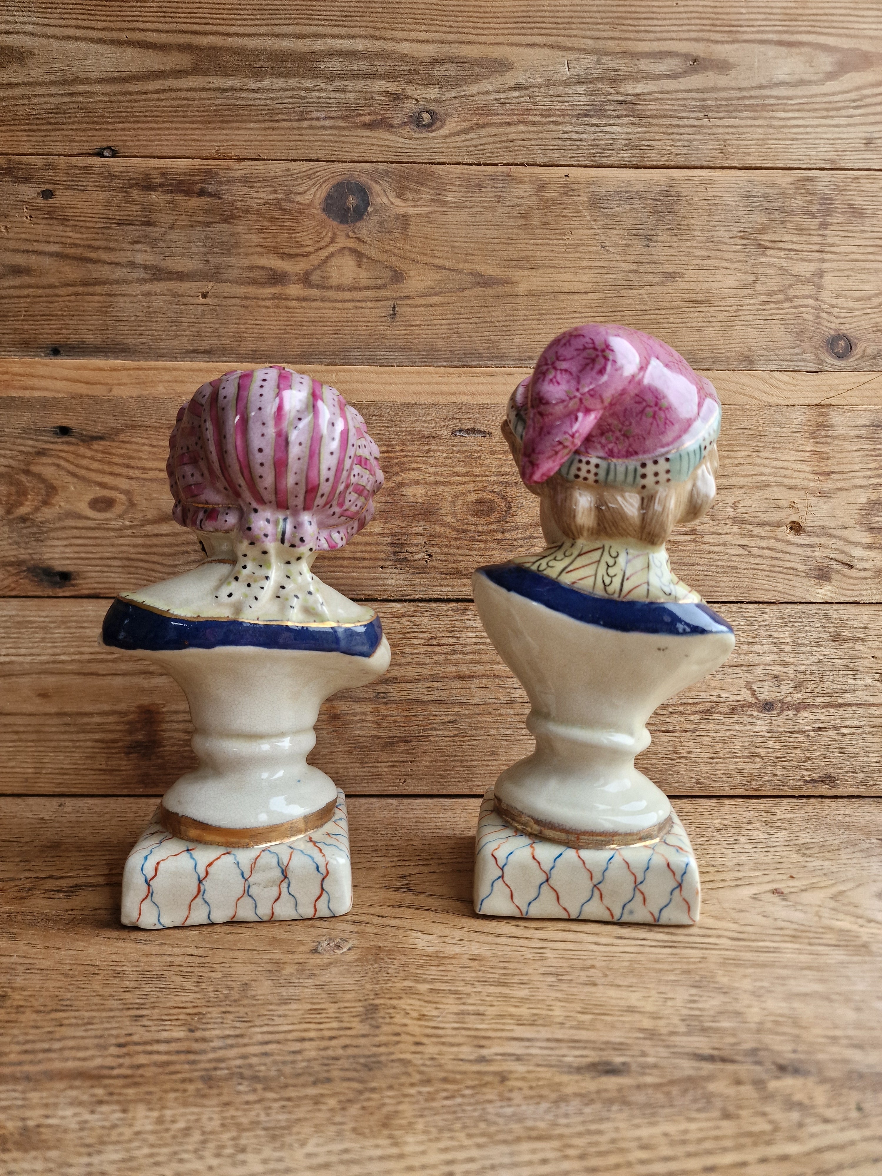 Pair of Staffordshire Busts