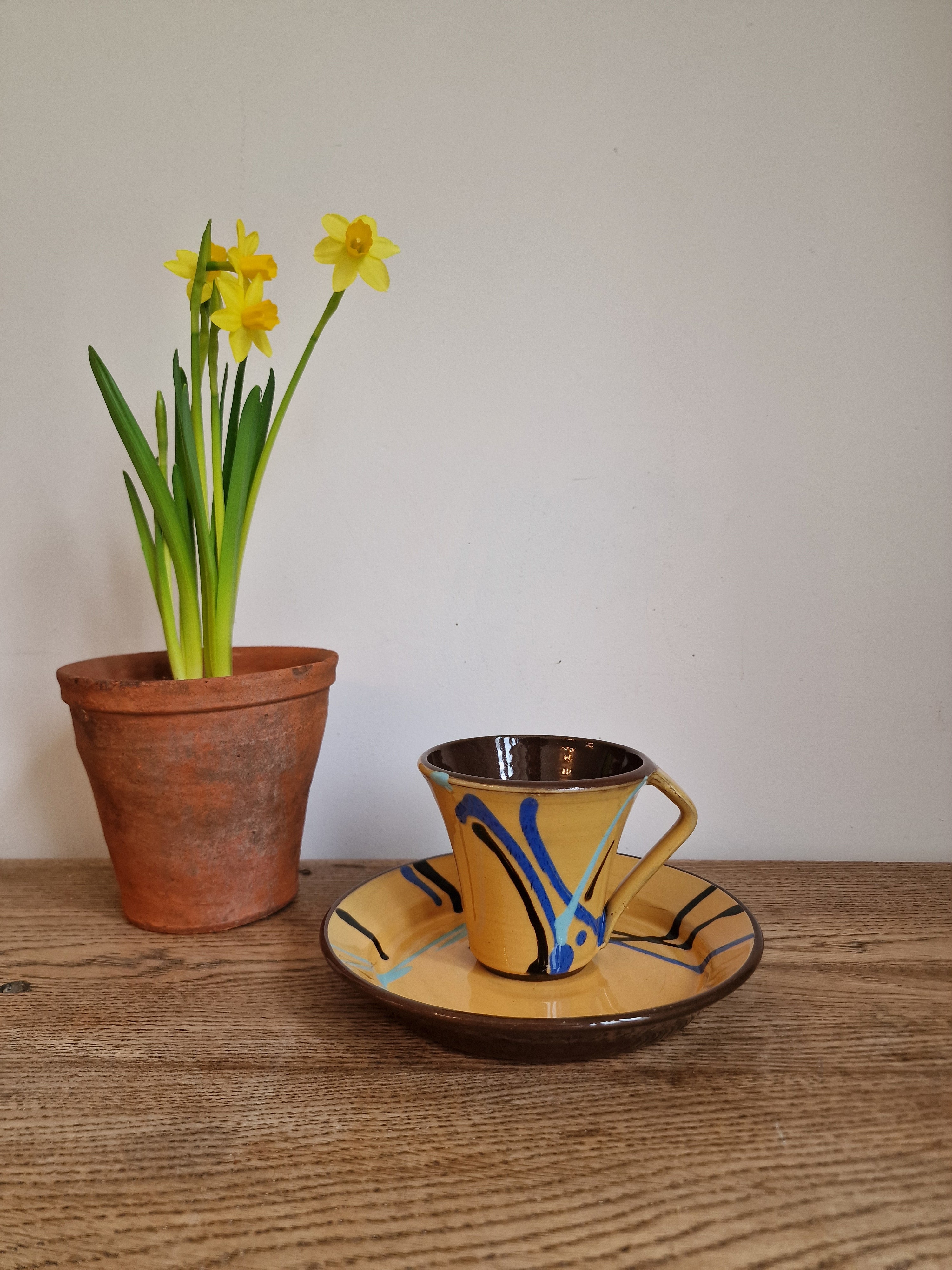 Studio Pottery Cup & Saucer
