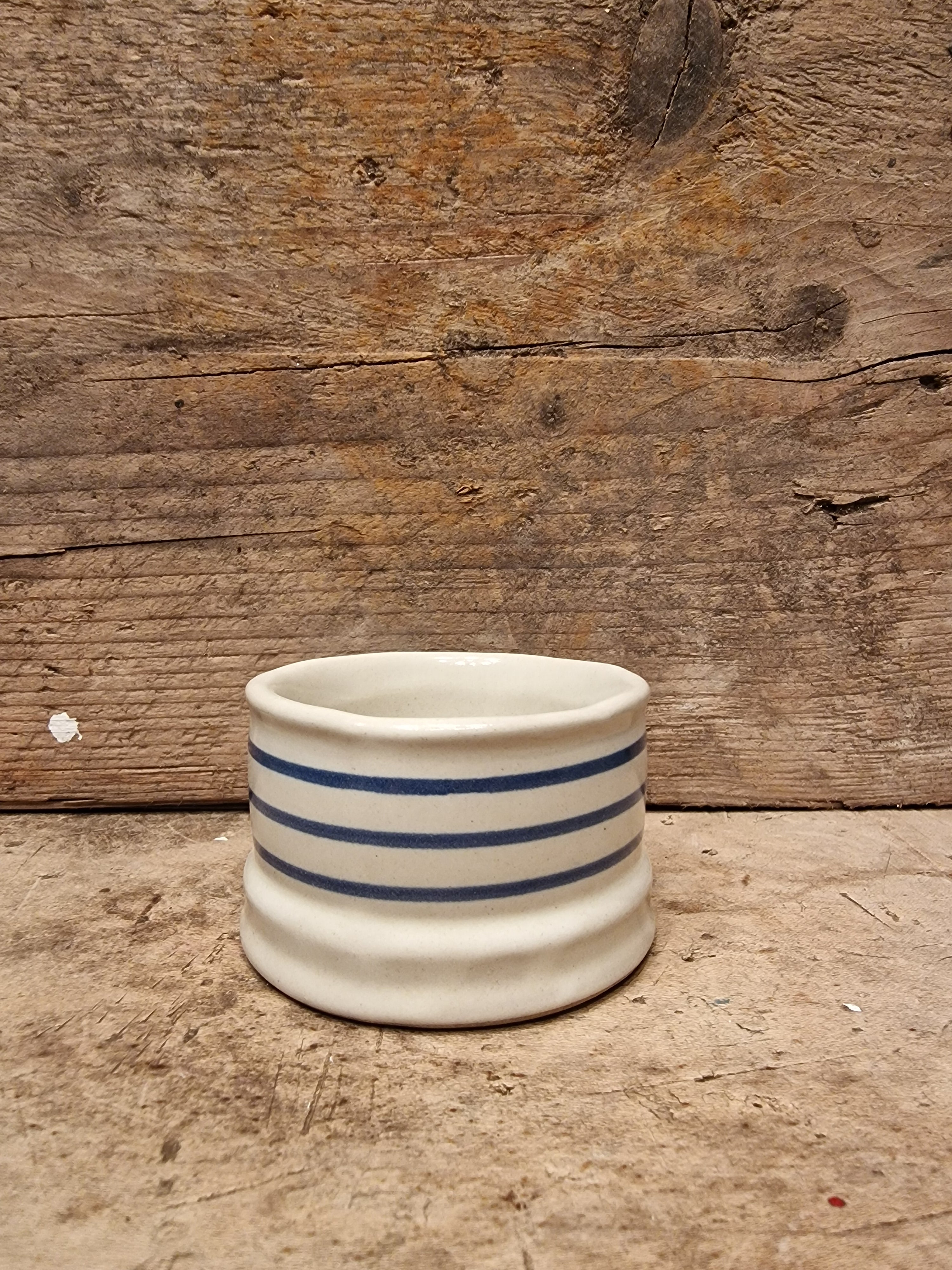 Hand Painted Breton Stripe Tea Light/Dip Bowl