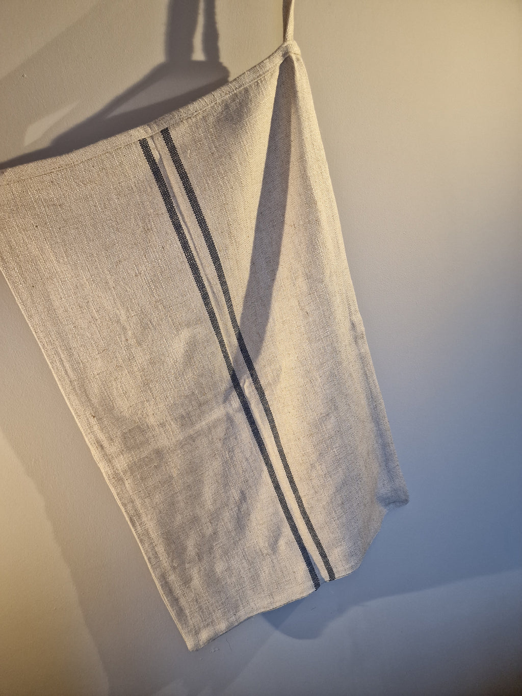 Linen Blue Stripe Sack