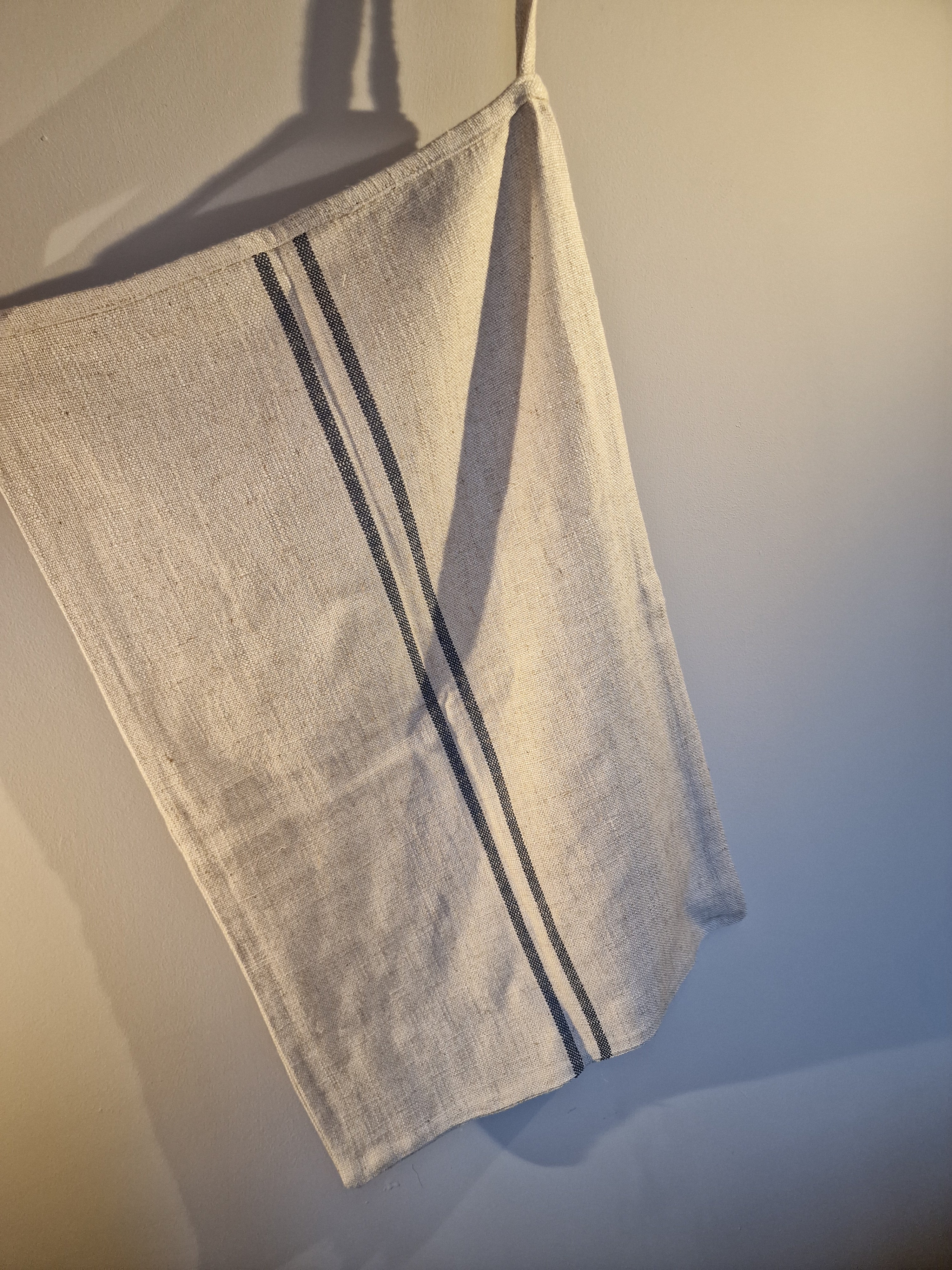 Linen Blue Stripe Sack