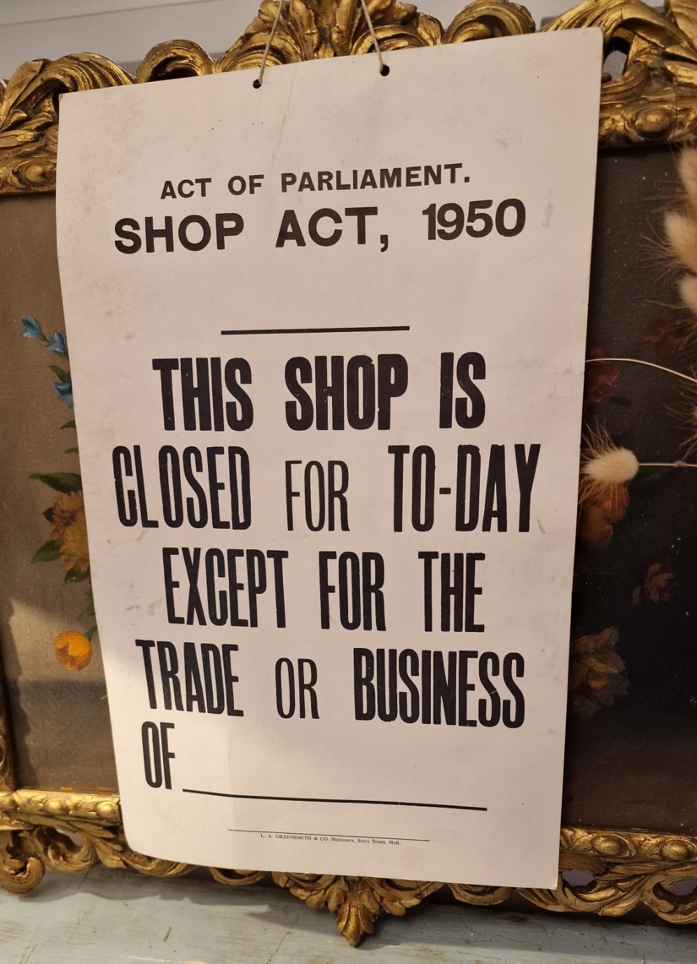 Vintage Shop Sign