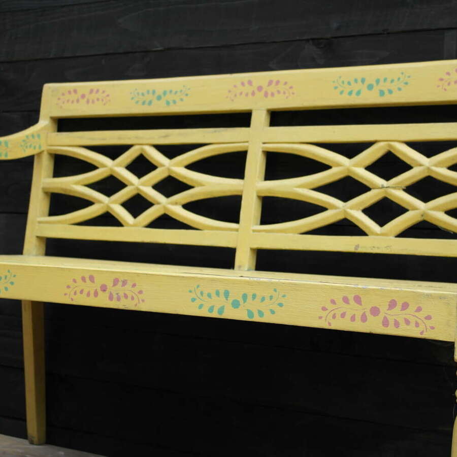 Folk art bench