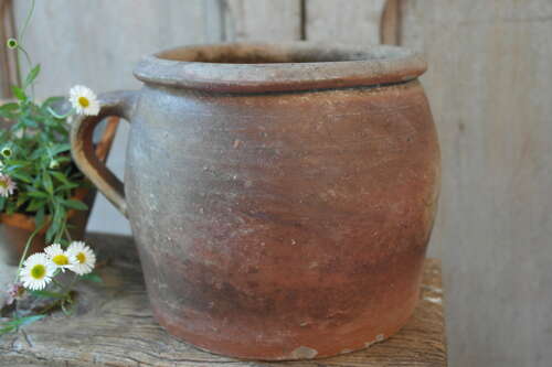 French stoneware confit pot