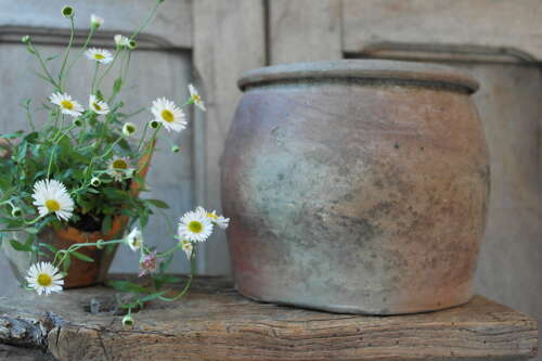 French stoneware confit pot