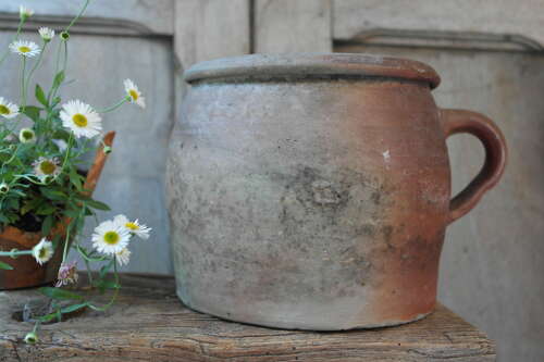 French stoneware confit pot
