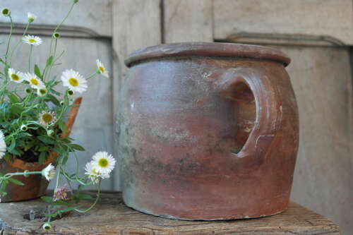 French stoneware confit pot