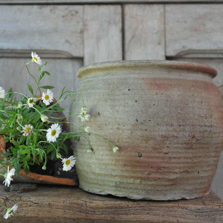 French antique confit pot