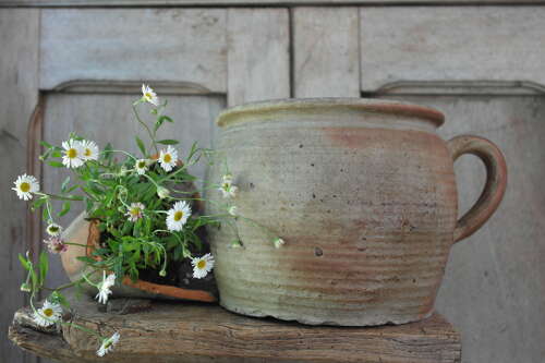 French antique confit pot