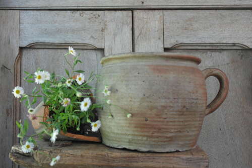 French antique confit pot