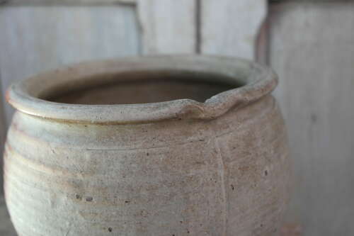 French antique confit pot