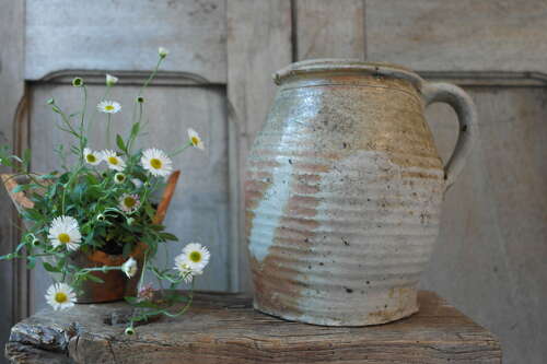 French antique confit pot
