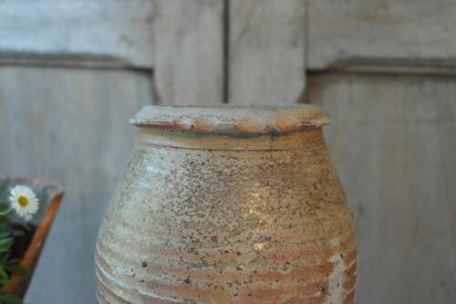 French antique confit pot