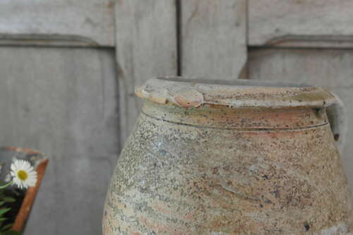 French antique confit pot