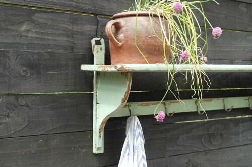 Painted French Game Shelf