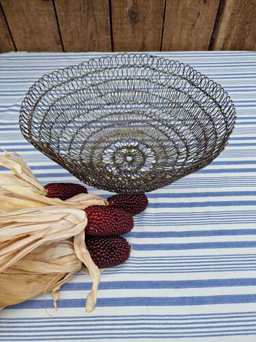 French wirework bowl