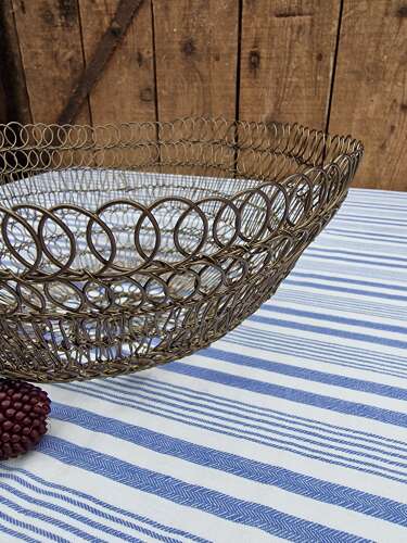 French wirework bowl