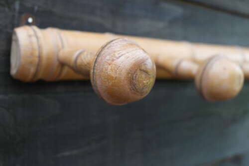 Antique French faux bamboo hooks