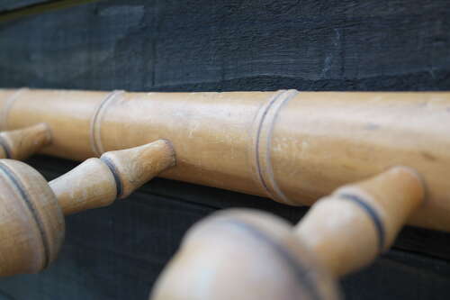 Antique French faux bamboo hooks