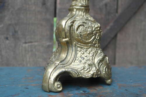 French brass candelabra