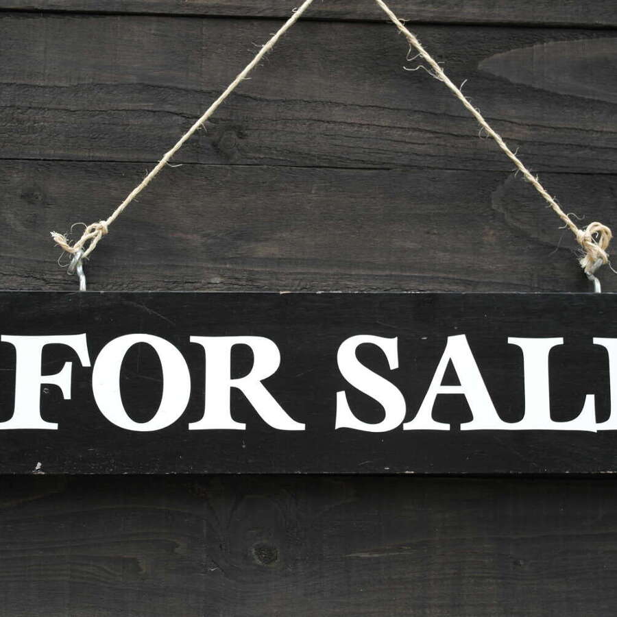 Vintage wooden For Sale sign - Single sided