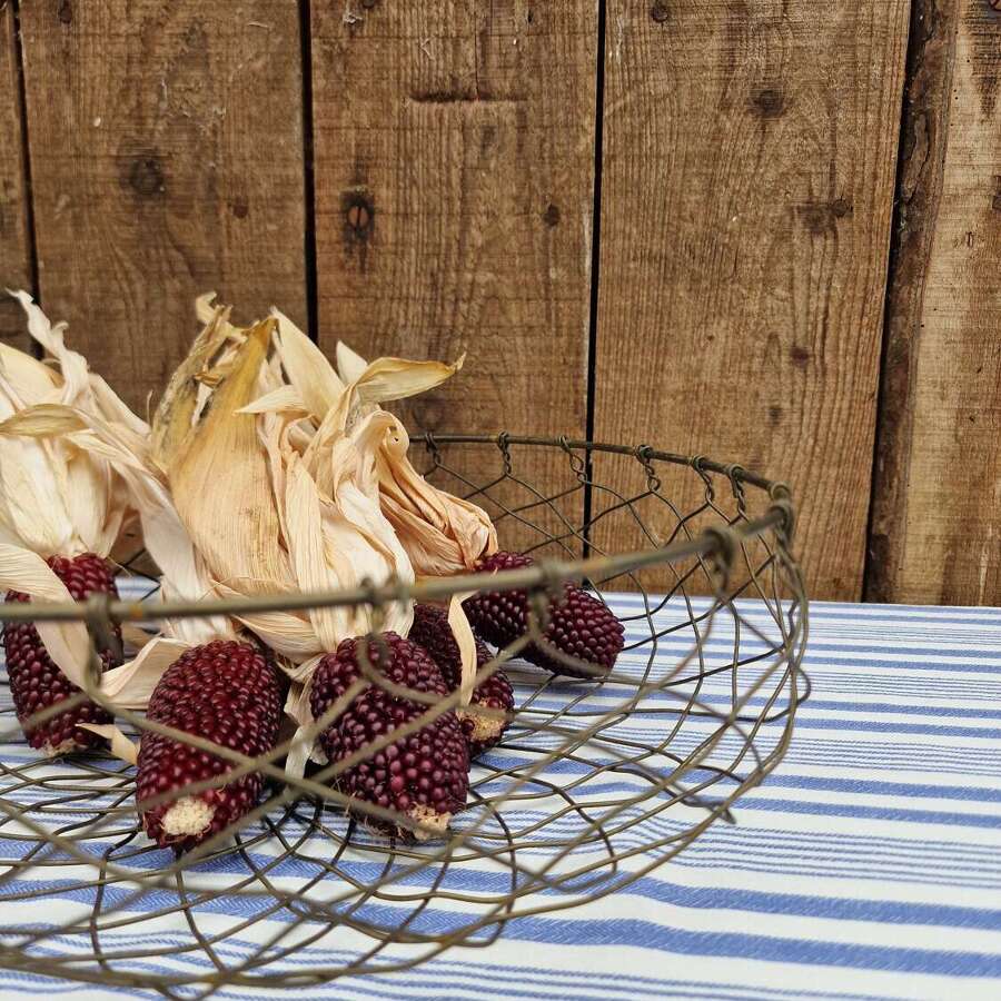 Rustic wire basket
