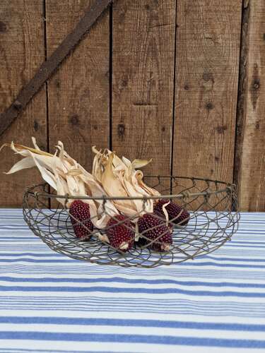 Rustic wire basket