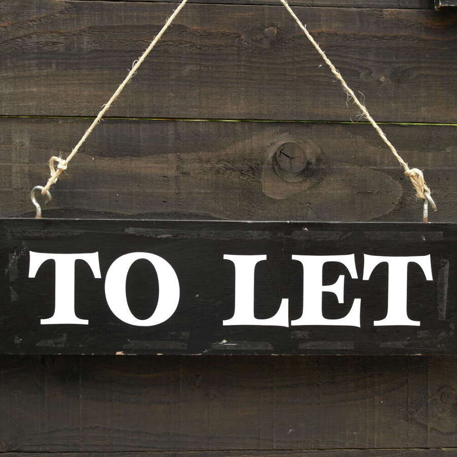 Vintage wooden To Let sign - Single sided