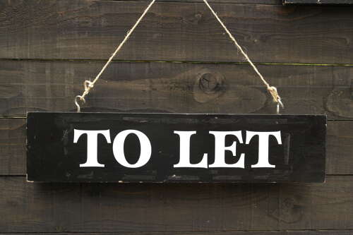 Vintage wooden To Let sign - Single sided