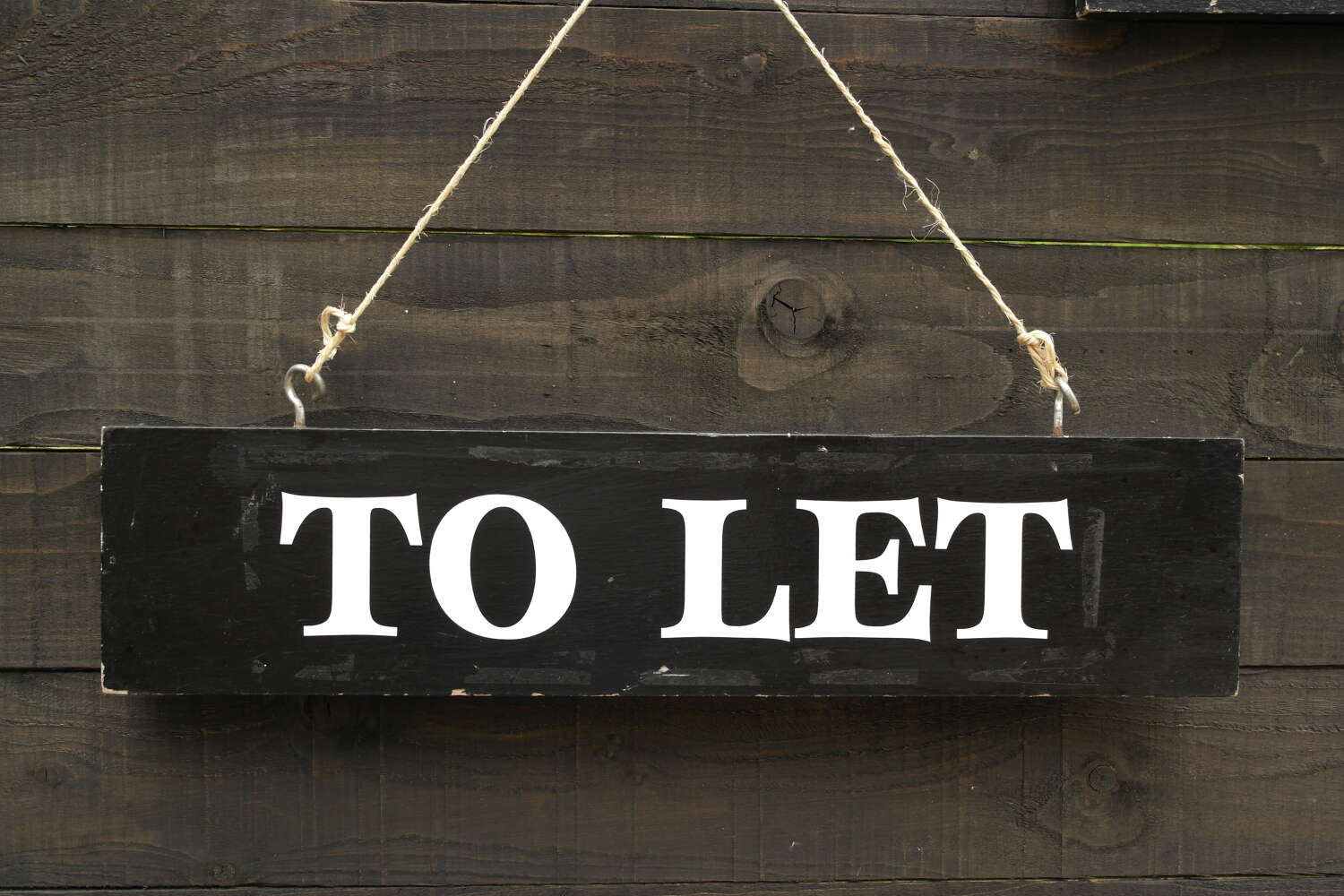 Vintage wooden To Let sign - Single sided