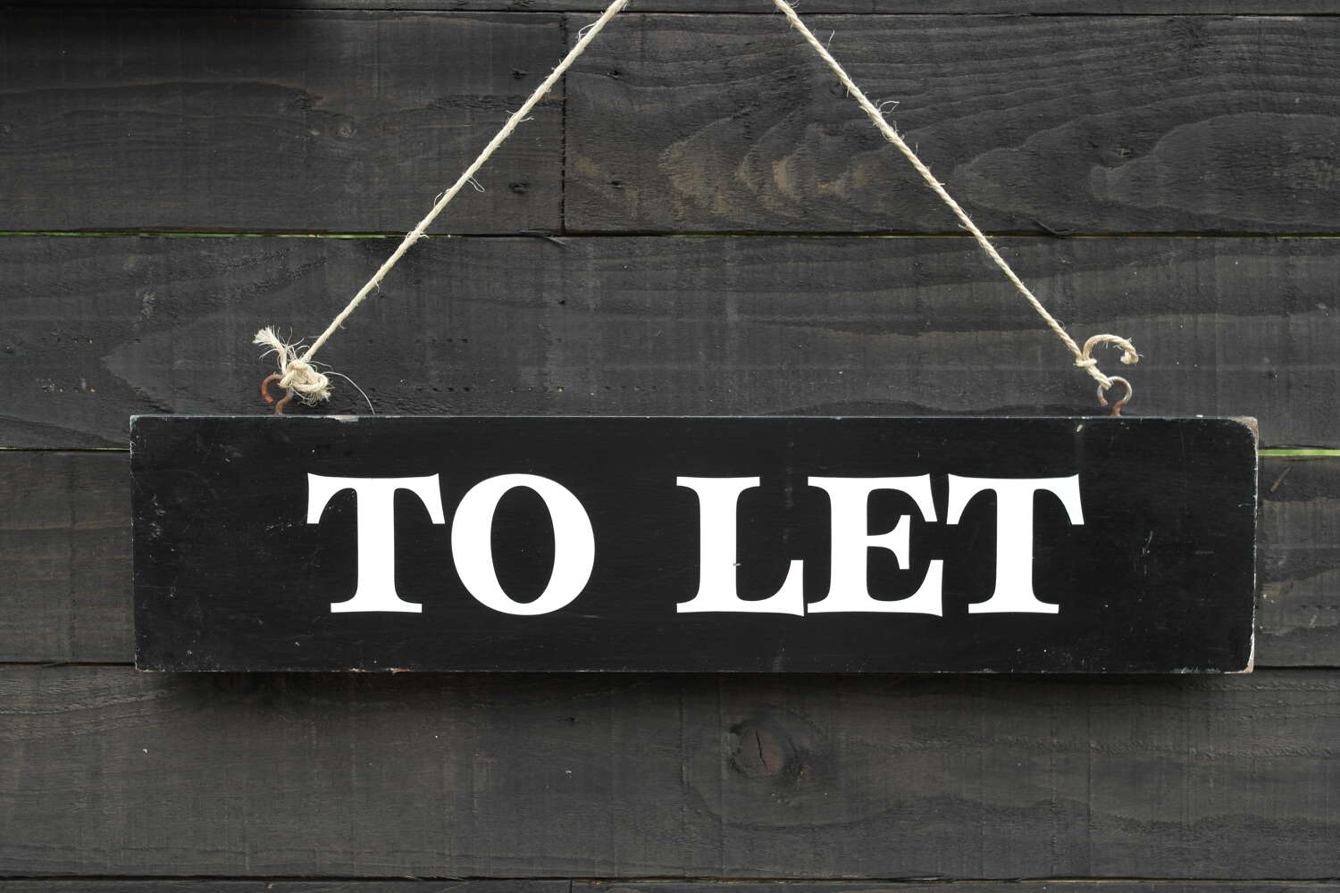 Vintage wooden To Let sign - Double sided